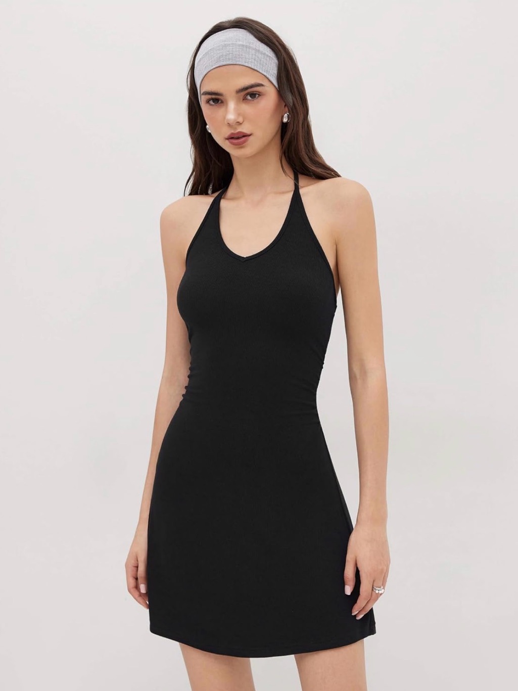 Women’s Black Halter Neck Mini Dress